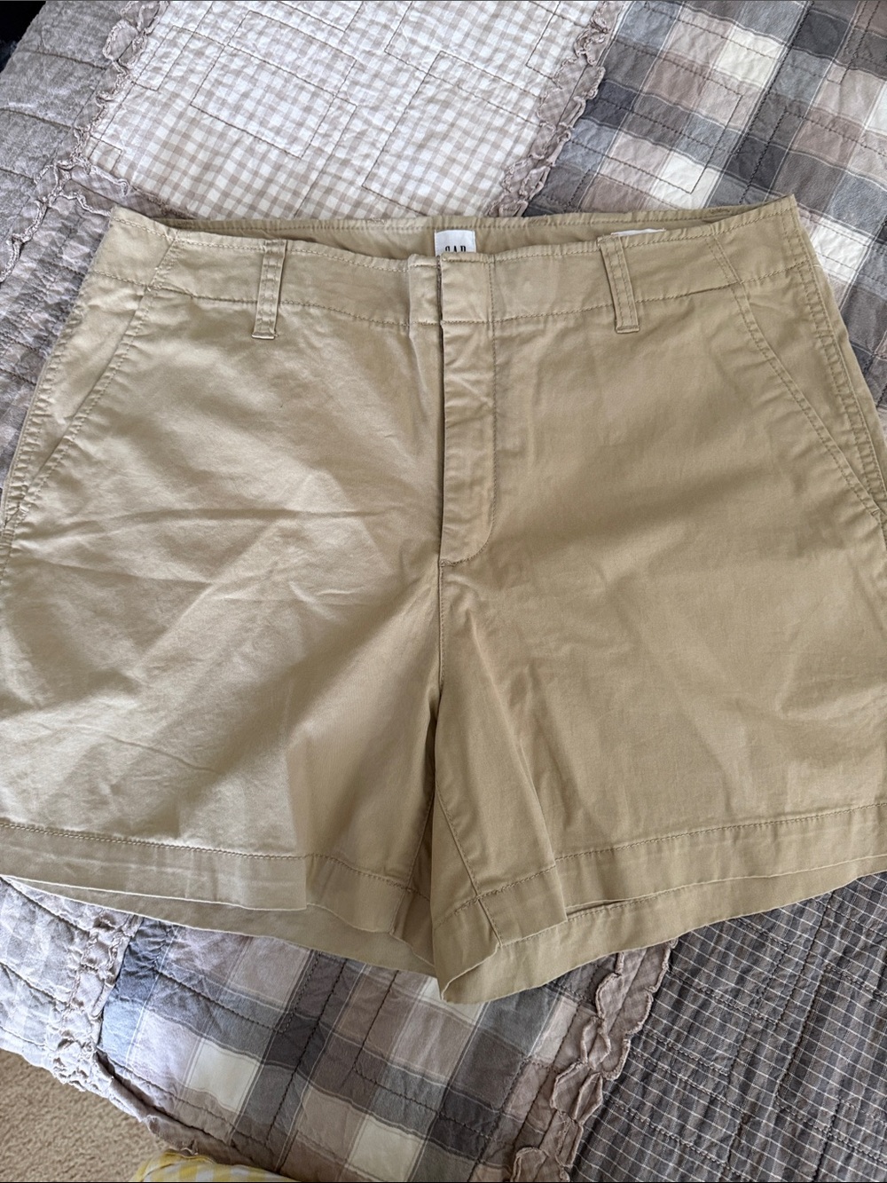 GAP Women's Tan Cotton Bermuda Shorts